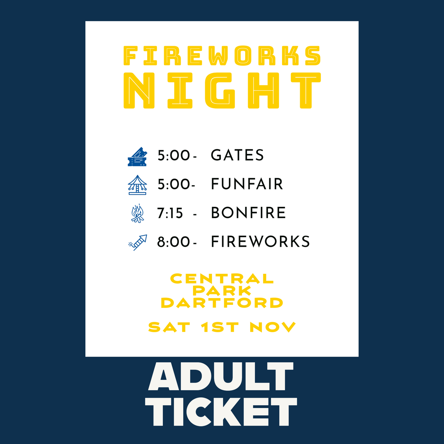 Adults Ticket | 1st November 2025