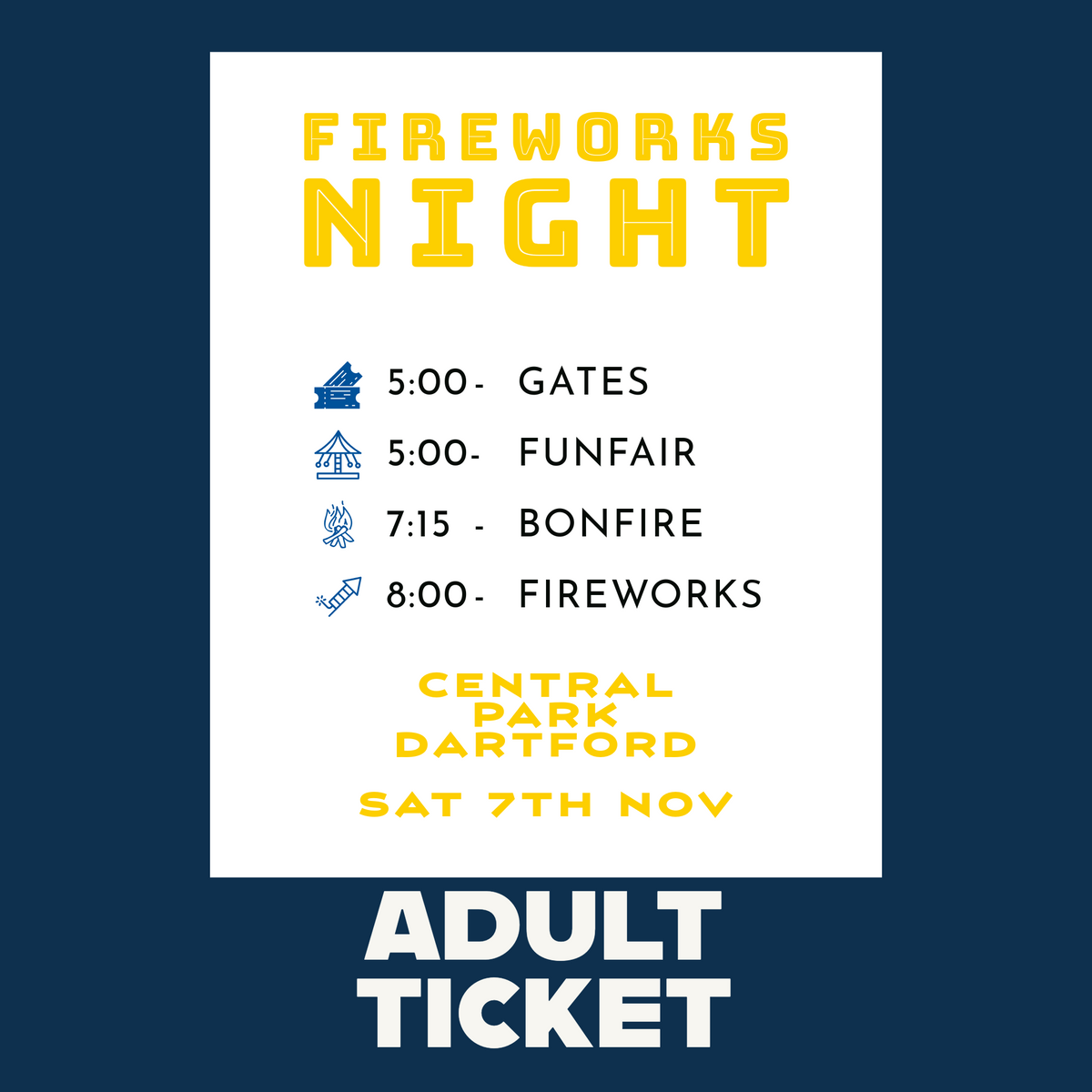Adults Ticket | 7th November 2026